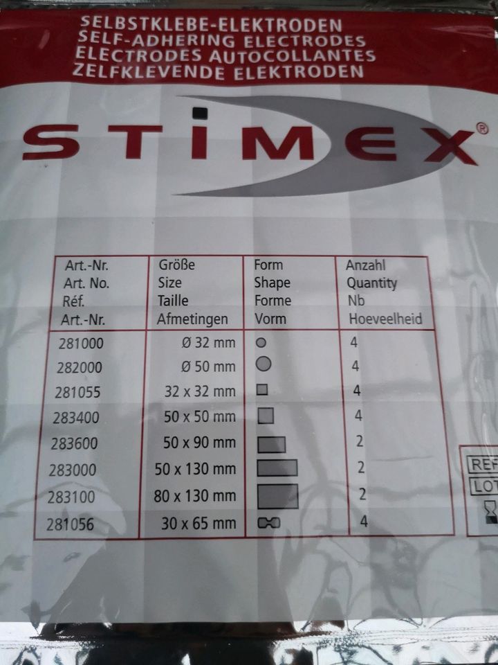 Stimex Selbstklebend Elektroden in Salzwedel