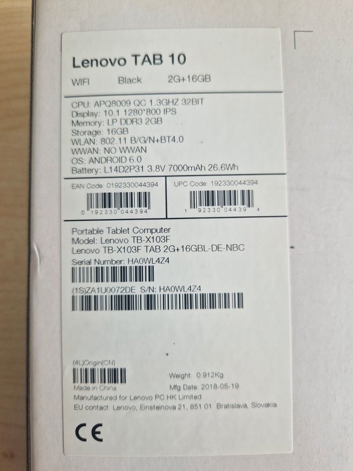 Lenovo Tab 10 in Bonn