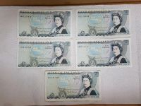 5 x 5 Pounds-Banknote - England ca. 1980 / Queen Elisabeth II Nordrhein-Westfalen - Siegburg Vorschau