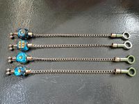 4× Würfel Bobbins Dunkel Blau mit Edelstahl Clips, Ketten, Sticks Niedersachsen - Bad Bentheim Vorschau