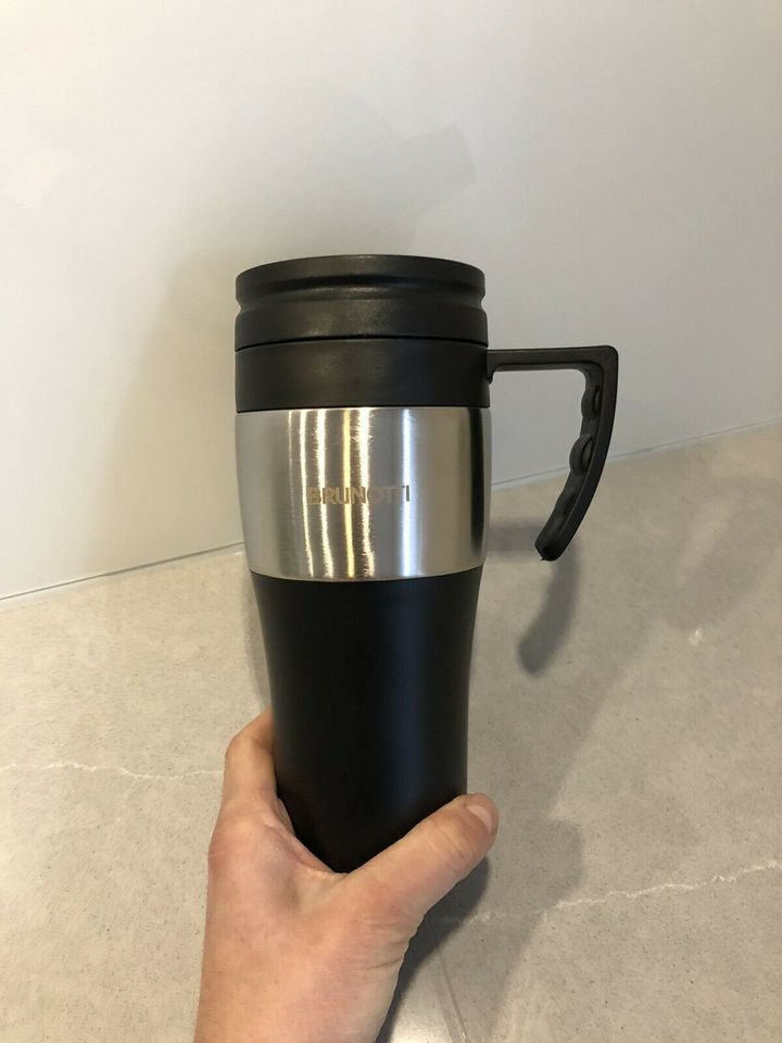 Thermo Becher schwarz Silber brunotti neu Küche Tasse Becher in Kahl am Main