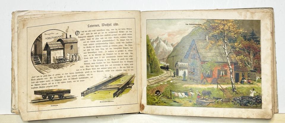 Eisenbahn Bilderbuch - Original sehr sehr rar - Ludwig Auer 1906 in Eschenlohe