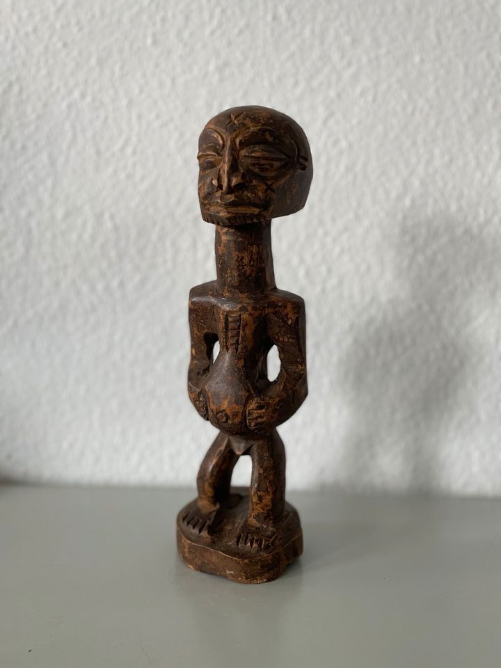 afrikanische Holz-Skulptur Mann Fruchtbarkeitssymbol Luba / Tabwa in Sollstedt (Wipper)