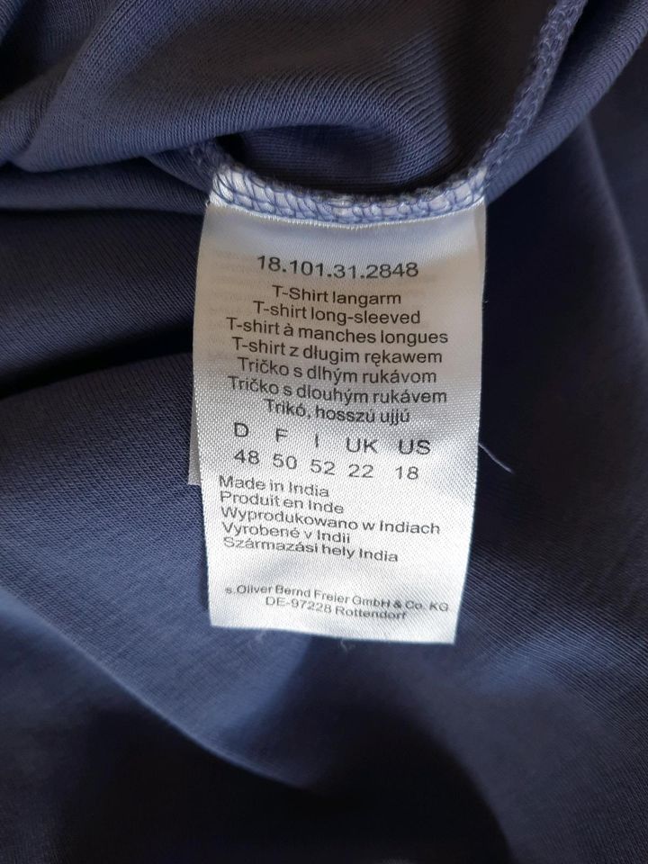 S.Oliver Pullover neu blau/weiß  48 in Wehretal