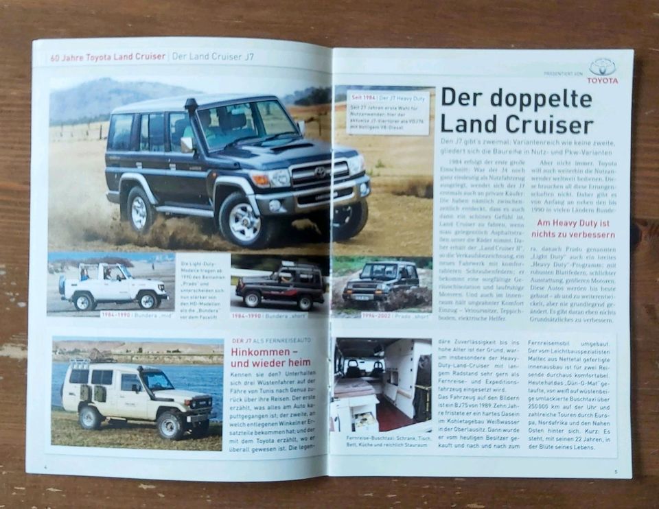 Prospekt Zeitschrift 60 Jahre Toyota Land Cruiser Auto Bild 2011 in Hildesheim