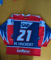 Eishockey Trikot Adler MA, M.Hackert mit Unterschrift Baden-Württemberg - Mannheim Vorschau