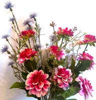 Blumenstrauß Sommerblumen Dahlien Distel Gräser Blumen Bouquet Thüringen - Großbreitenbach Vorschau