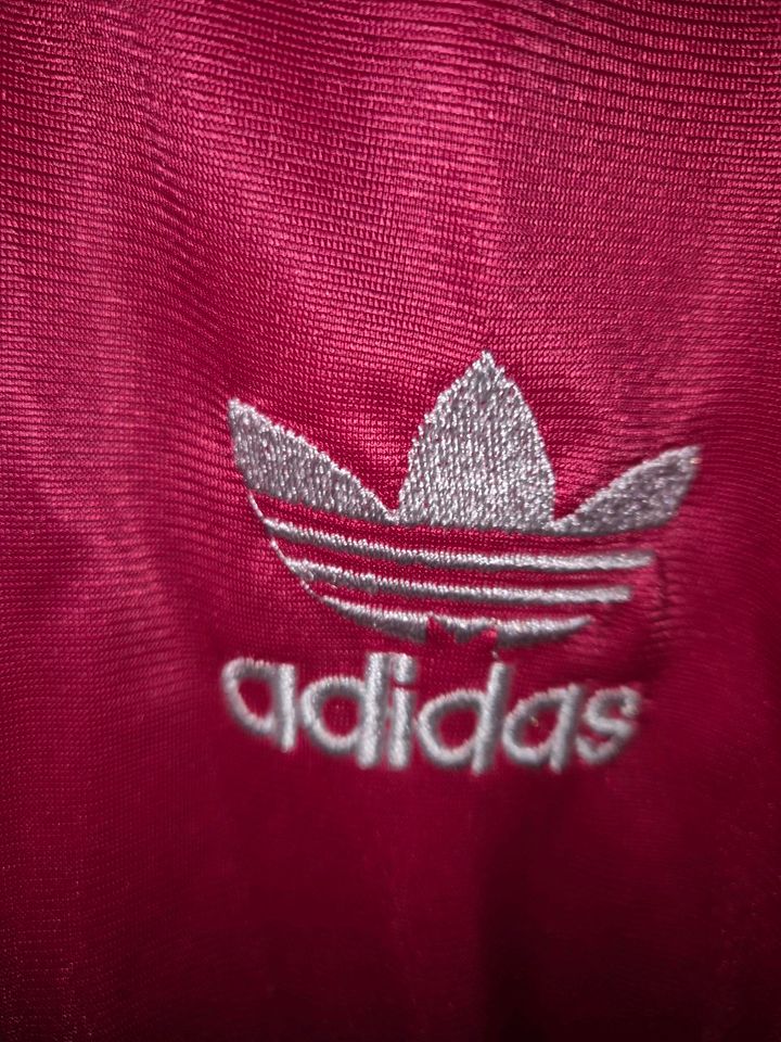 Pinke Adidas Sportjacke Gr. 7 (36-40) in Langenfeld