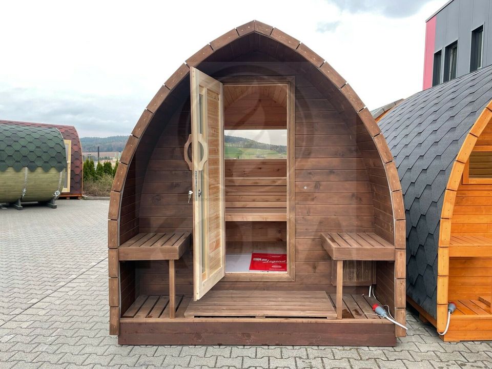 Zedernholz - Iglusauna | 3m | Garten Sauna Pod Zeder in Eichenzell