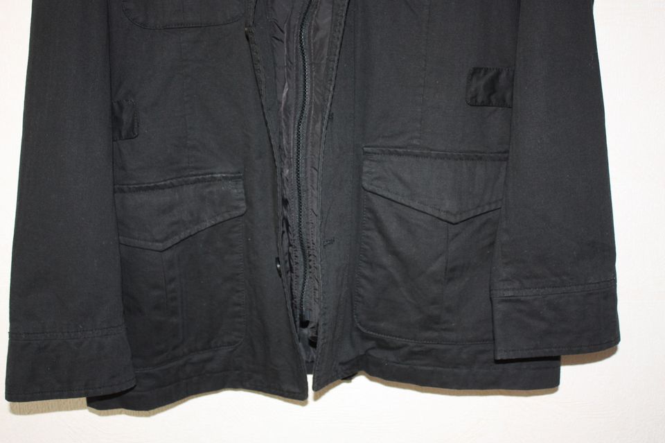 Herren Jacke Übergangsjacke mit Weste 2in1 Gr. 54 o. XL schwarz in Berlin