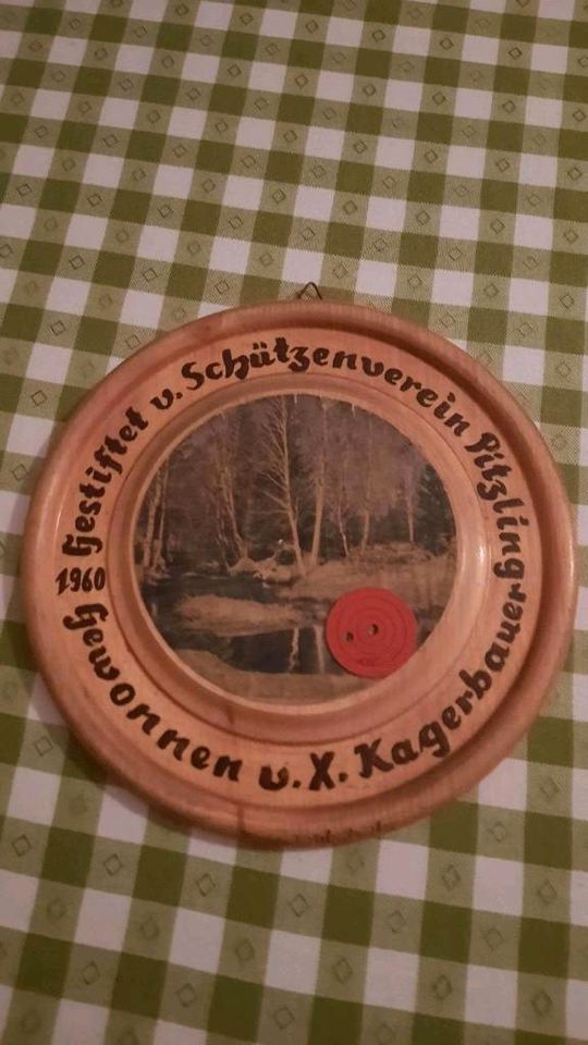Schützenscheiben Holz gemalt/geklebts Bild in Eichendorf