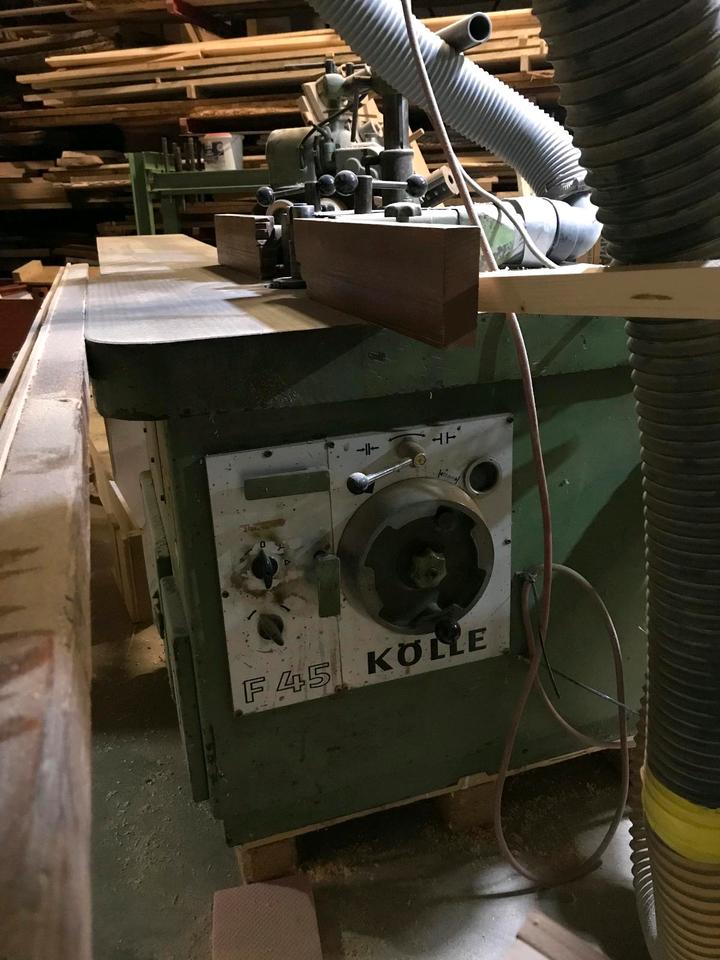 Schwenkfräse Kölle mit Vorschub HolzHer Fräse Schwenkspindel in Halblech