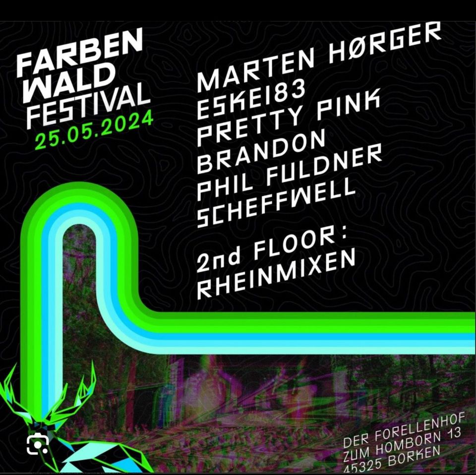 Ticket Farbenwaldfestival in Borken am 25.05.2024 in Rosendahl