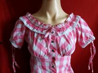 esmara Trachtenbluse Carmenbluse pink kariert Gr.32/34 Stuttgart - Wangen Vorschau