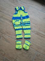 Baby Handmade Anzug Latzhose und Schuhe neongelb blau Gr. 68 Thüringen - Rudolstadt Vorschau