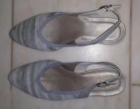 Neu Rieker Slingpumps für Damen 40 grau silber Glitzer Hessen - Villmar Vorschau