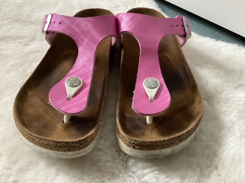 Birkenstock Gizeh pink schmal 37 ❤️ weiße Sohle ❤️ Neupreis 85€ in Waldkirch