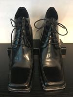 Ankleboots Schnürschuhe schwarz 90er 90s 39 LEDER vintage eckig Berlin - Wilmersdorf Vorschau