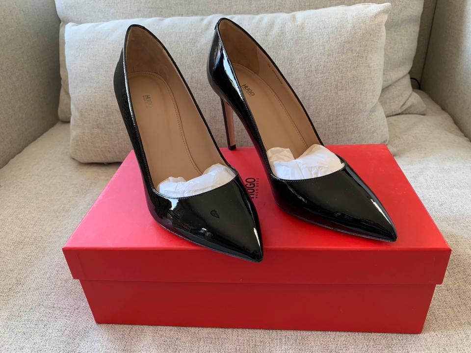Hugo Boss Pumps High Heels schwarz Lack Hellia P 90