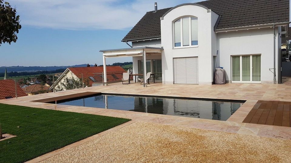 - Travertinplatten Natursteinplatten Terrassenplatten ,,Scabas'' in Unna