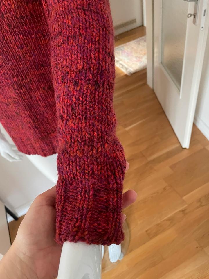 ESPRIT WOLLE STRICK PULLOVER ROLLKRAGEN ROT PINK ORANGE 38 M in Hamburg