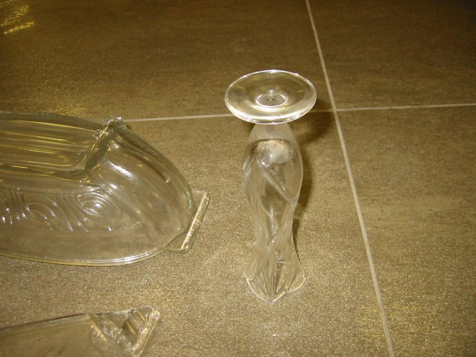 Vase + Schale + Aschenbecher aus UdSSR - Massiv Glas - RAR in Bremerhaven