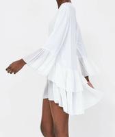 ★ ZARA Woman ★ Oversize Plissee LongBluse Kleid S 36 weiß Blogger Niedersachsen - Adendorf Vorschau