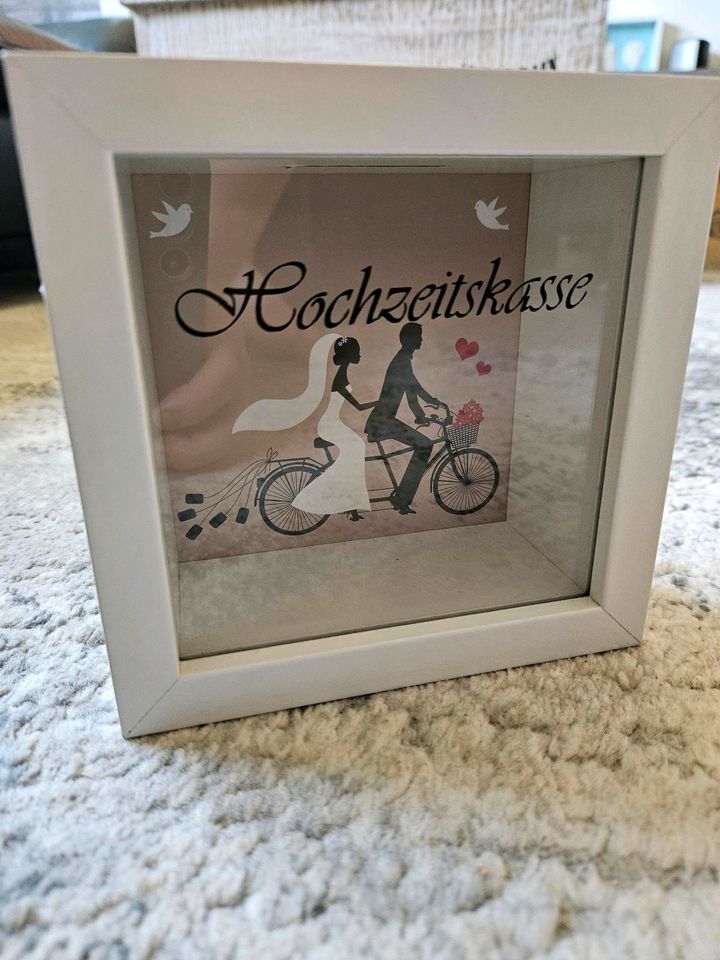 Hochzeitskasse Bilderrahmen Spardose Geldgeschenk 15x15 in Frechen