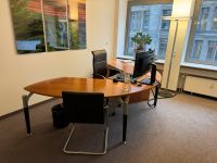 Chefbüro Büromöbel: Schreibtisch + 2 Sideboards Echtholz Kreis Pinneberg - Klein Nordende Vorschau