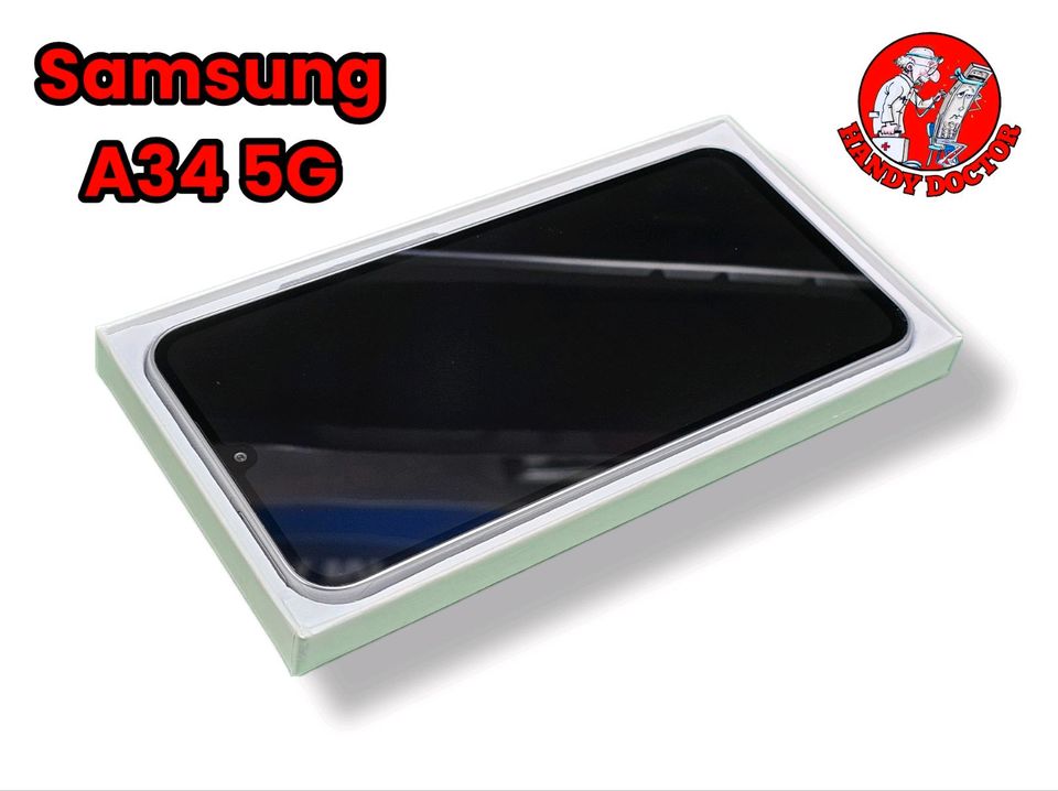 Wie NEU - Samsung Galaxy A34 5G 128gb - Graphite / Silver + OVP in Recklinghausen