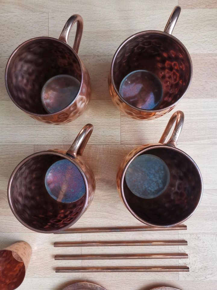 100% Kupfer Riches & Lee Moscow Mule Becher 4-er Set in Berlin