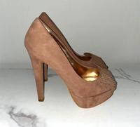 Braune High Heels mit Strass Schleifen Gr. 38 Bayern - Neustadt b.Coburg Vorschau