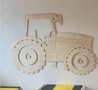 XXL Wandbild Traktor/ Bulldog - Deko Kinderzimmer - Holzbild Bayern - Geiselhöring Vorschau