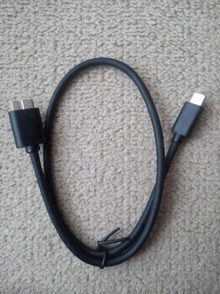 USB-Kabel 3.0 USB-C / USB Micro B 50cm schwarz Datenkabel OVP NEU in Cottbus