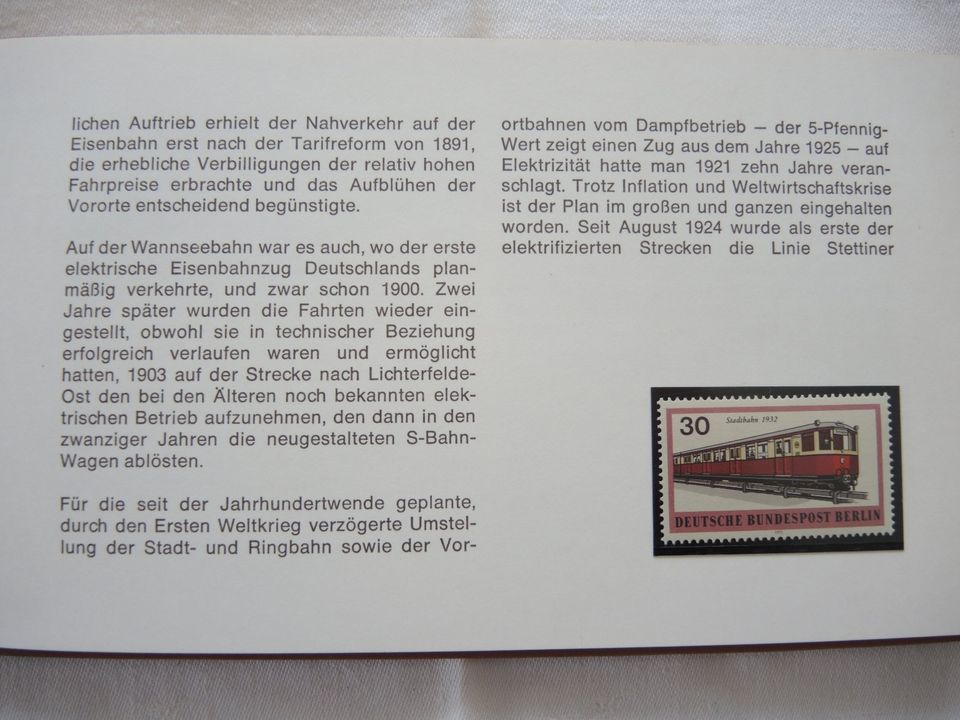 Berliner Verkehrsgeschichte in Briefmarken, inkl. Versand in Bad Bodenteich