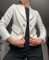 Mango Suit Blazer 36 S weiß creme 90s 80s 00s hochzeit office Nordrhein-Westfalen - Minden Vorschau