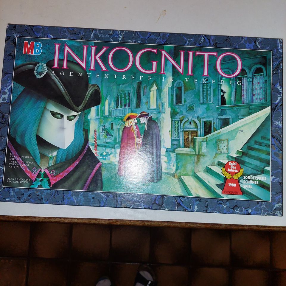 Inkognito MB Spiele 1988 Brettspiel Familienspiel in Hambühren