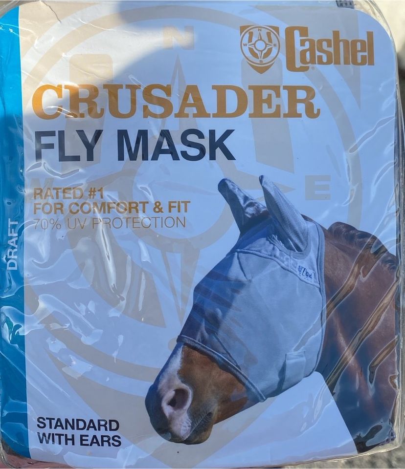 UV-Schutz Fliegenmaske mit Ohren Kaltblut inkl. Versand in Neudenau 