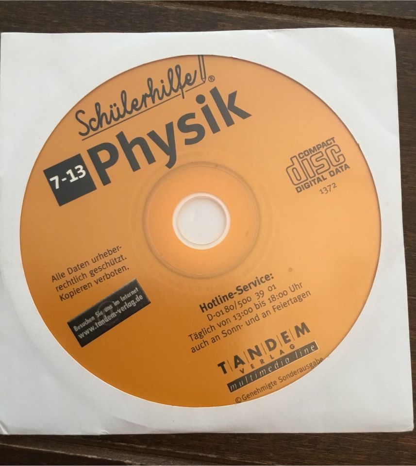 Schülerhilfe CD-ROM 7. - 13. Klasse Physik in Wriedel