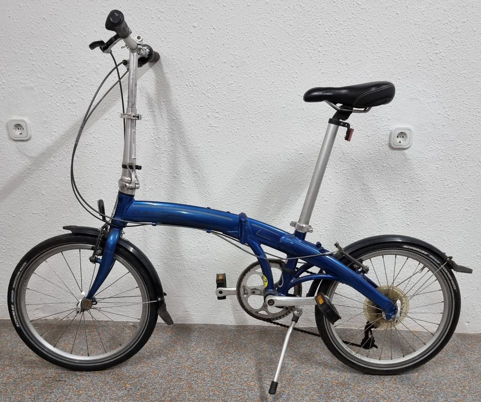 Klapprad Dahon Mu 8-Gang-Kettenschaltung 20 Zoll blau in Frankfurt (Oder)