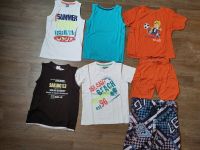 4 T-Shirts, Achselshirt, und ein kurzer Schlafanzug Gr. 128 Ludwigslust - Landkreis - Lewitzrand Vorschau