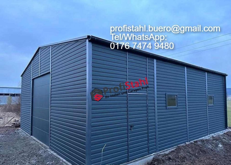 Leichtbauhalle Fertiggarage Carport für Wohnmobil 10m x9m in Bad Wurzach