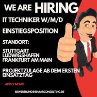 IT Techniker w/m/d Stuttgart - Stuttgart-Süd Vorschau