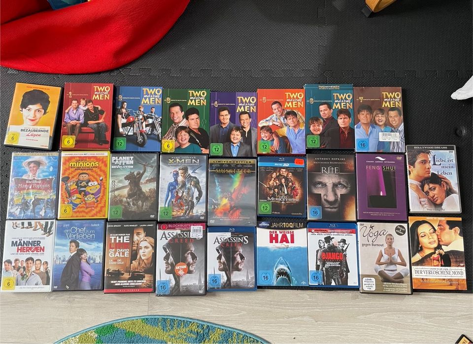 DVDs/Blue Rays-Musketiere, Assasin‘s Creed, weiße Hai, Kingsman in Elze