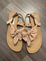 Sandalen beige mit schleife Größe 38 Nordrhein-Westfalen - Gelsenkirchen Vorschau