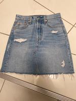 Jeansrock high Waist Levi’s destroyd Vintage W25 Bayern - Iphofen Vorschau