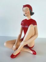 Figur Frau Badenixe Badepuppe Retro Polyresin Badeanzug rot NEU Niedersachsen - Bissendorf Vorschau