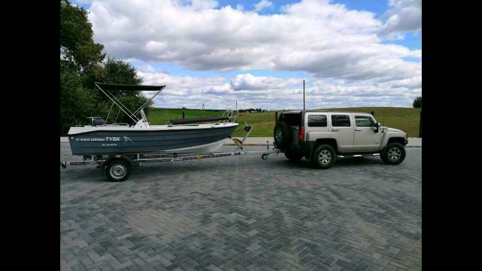 Konsolenboot Tysk C 450 open, Angelboot, Familienboot,  Motorboot in Simonsberg