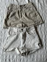 Stradivarius H&M 2 Shorts Gr. 38 M weiß beige Stockholm Mom Slim Kiel - Holtenau Vorschau