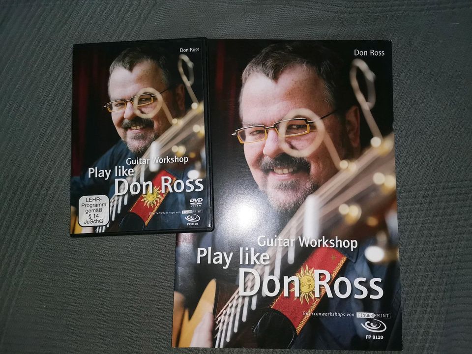 Gitarren Lehrbuch mit DVD, sehr guter Zustand, Don Ross in Birkenwerder